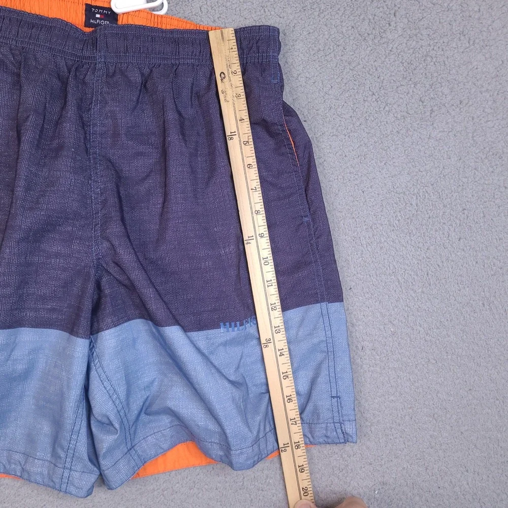 Tommy Hilfiger Swim Trunks Mens Medium 30 Waist Blue Colorblock‎ Mesh Lining